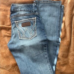 Wrangler Women's Light Blue Boot Cut Jeans with Embroidered Back Pocket